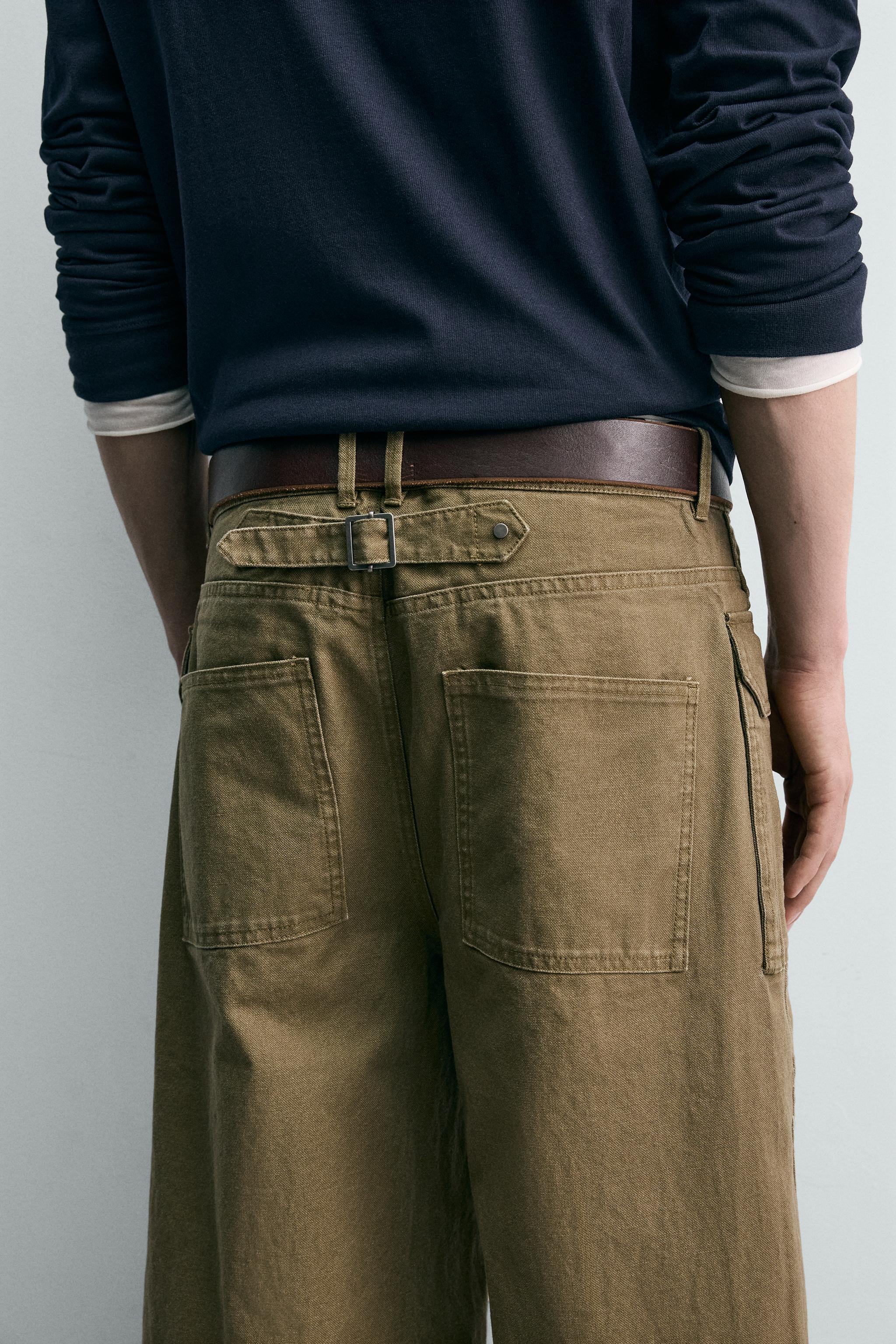 PANTALON COUPE LARGE À PASSANT